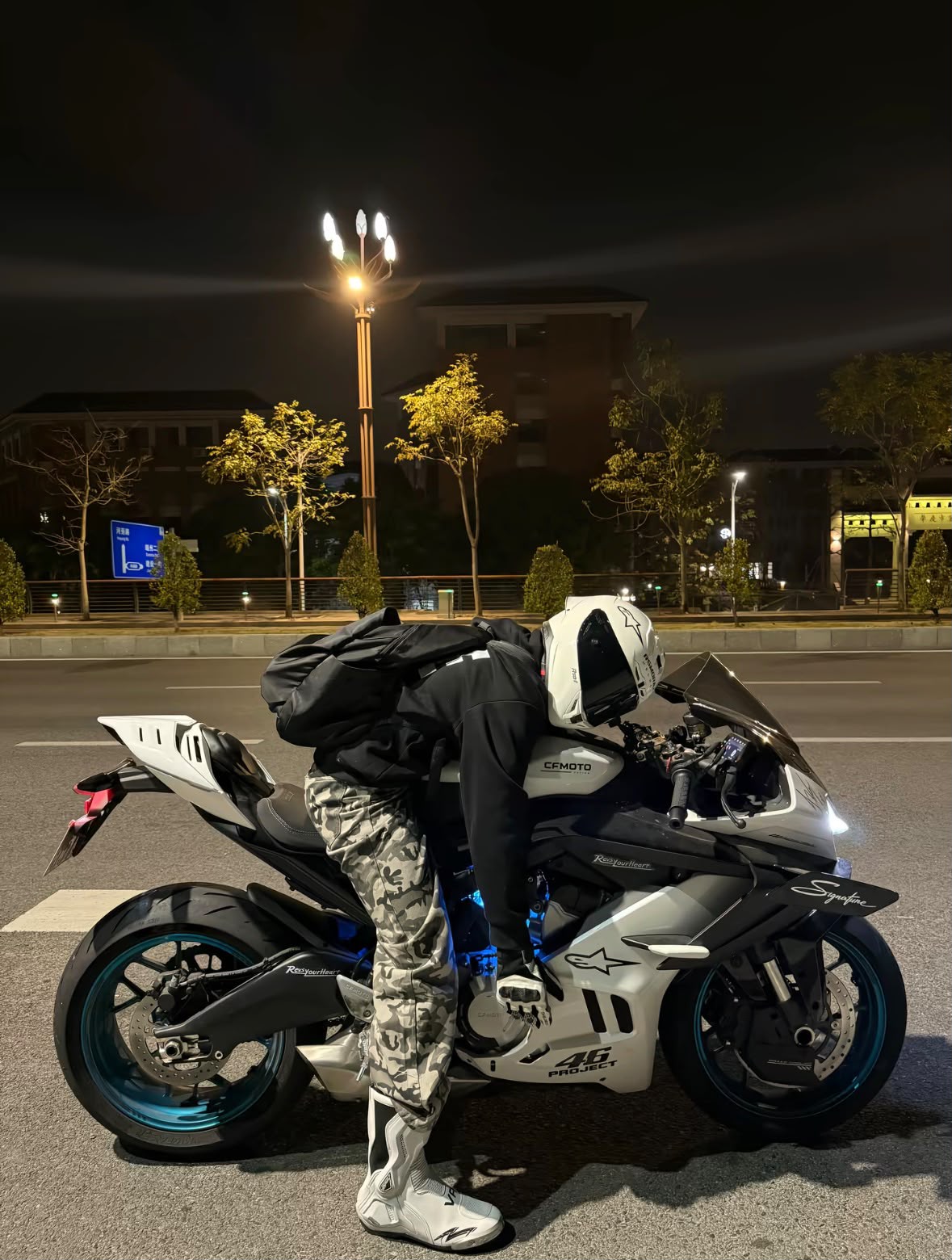 Racing Soziusabdeckung für CFMOTO 675SR