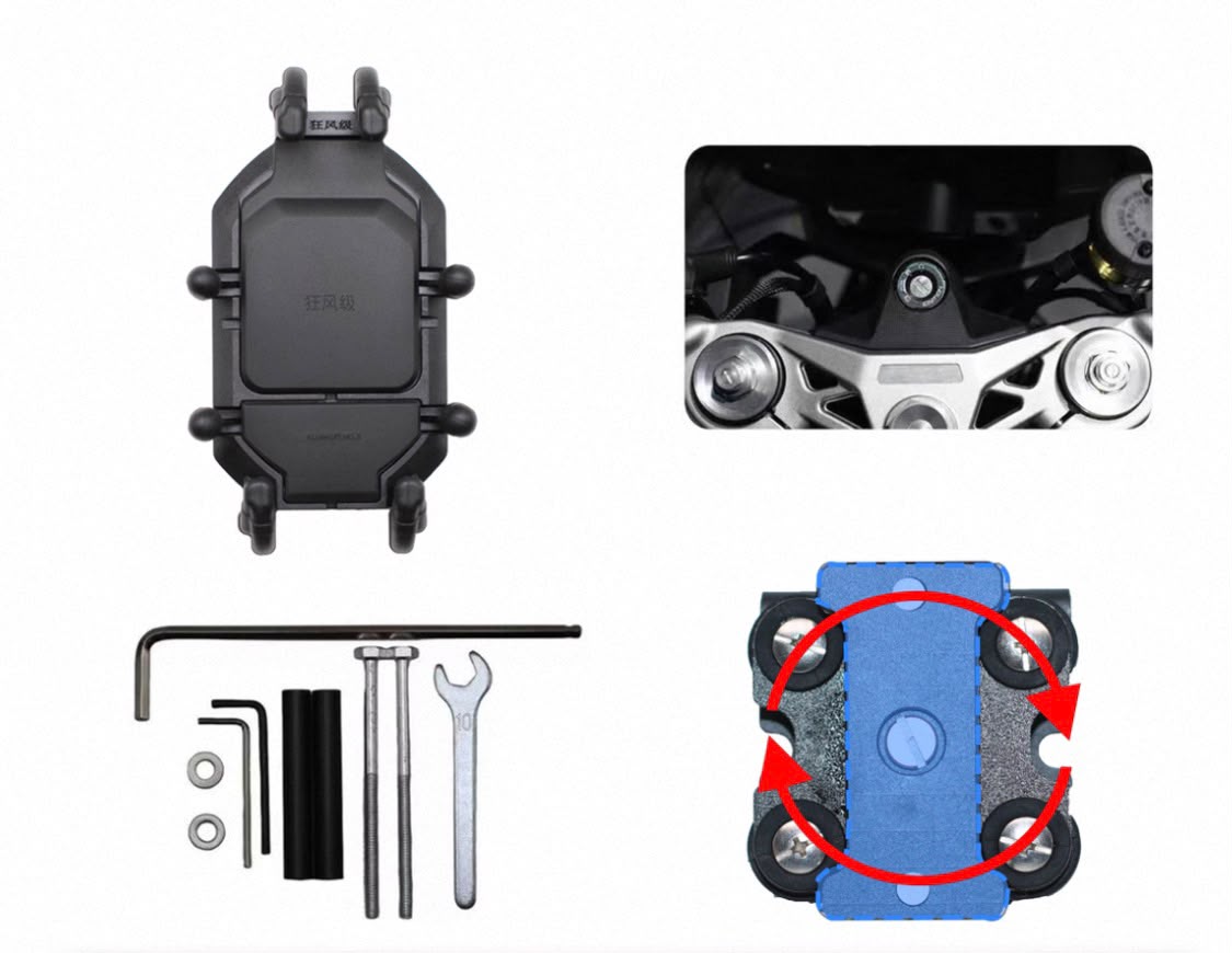 Handyhalterung 360grad CF MOTO 675 SR
